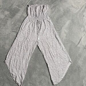 Women's White Floral Pants